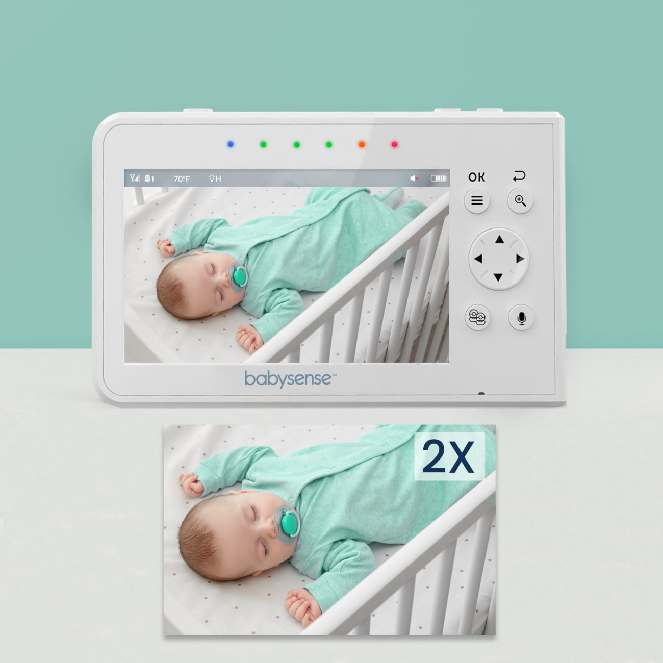 Caméra supplémentaire pour moniteur vidéo pour bébé V43 – Babysense-EU