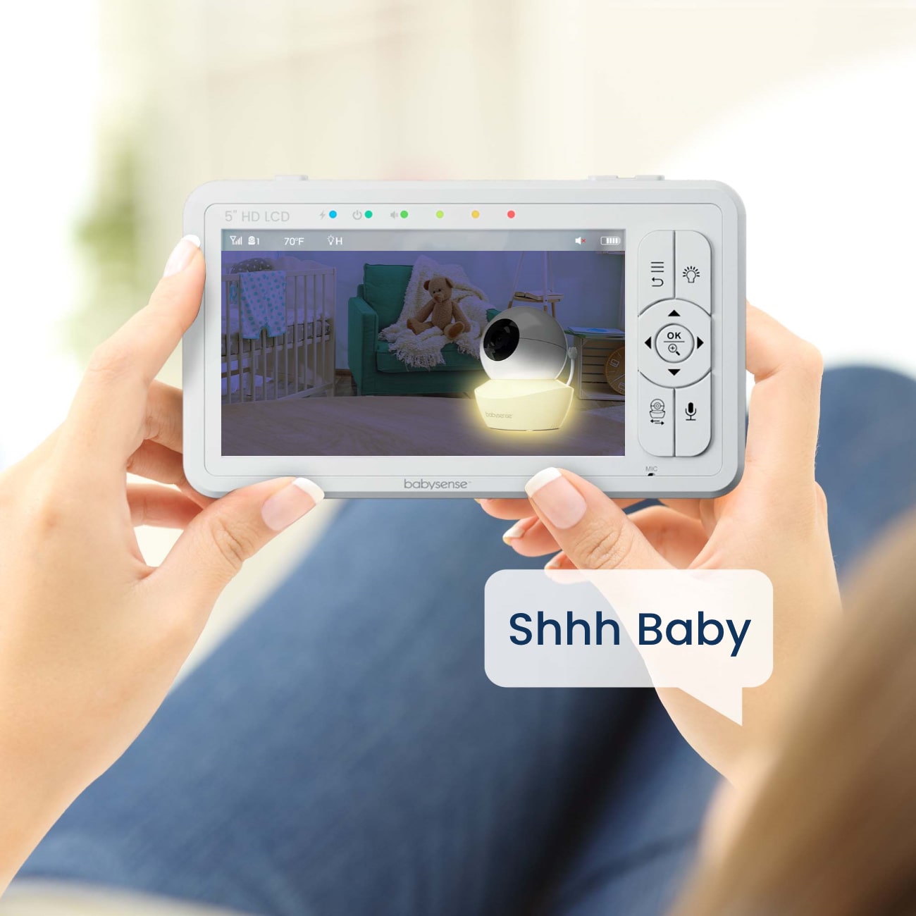 Babysense Split Screen HD S2 Video Baby Monitor Review - Babylist
