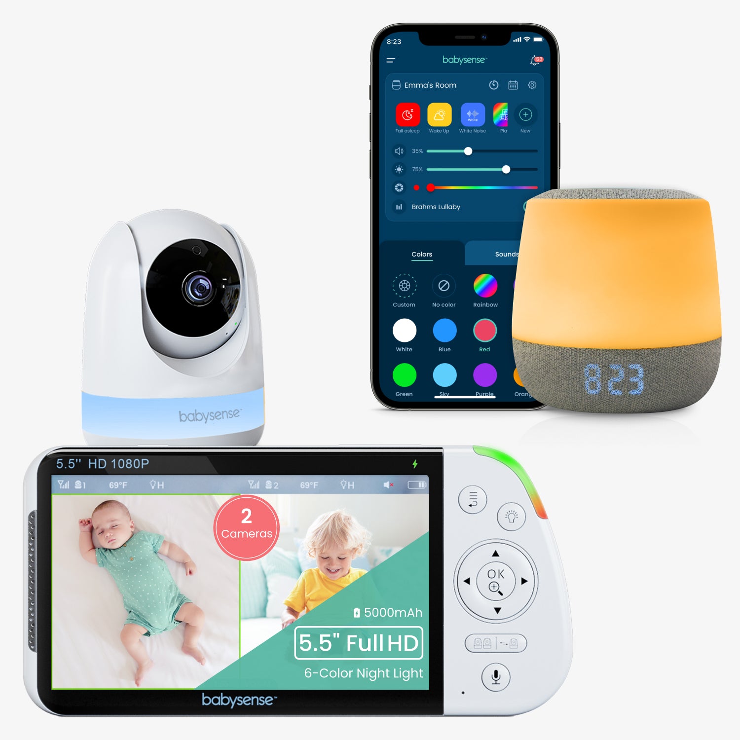 Babysense Dreamer 2.0 & Max View: Complete Baby Sleep & Monitoring Solution