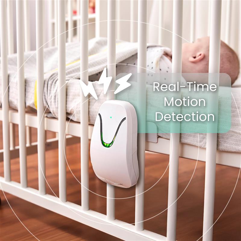 Babysense 2 - in - 1 Monitoring Set: Video Baby Monitor with 2 Cameras, Split Screen, Night Light & Sound Machine + Breathing Motion Detection & Safety Alerts - Babysense