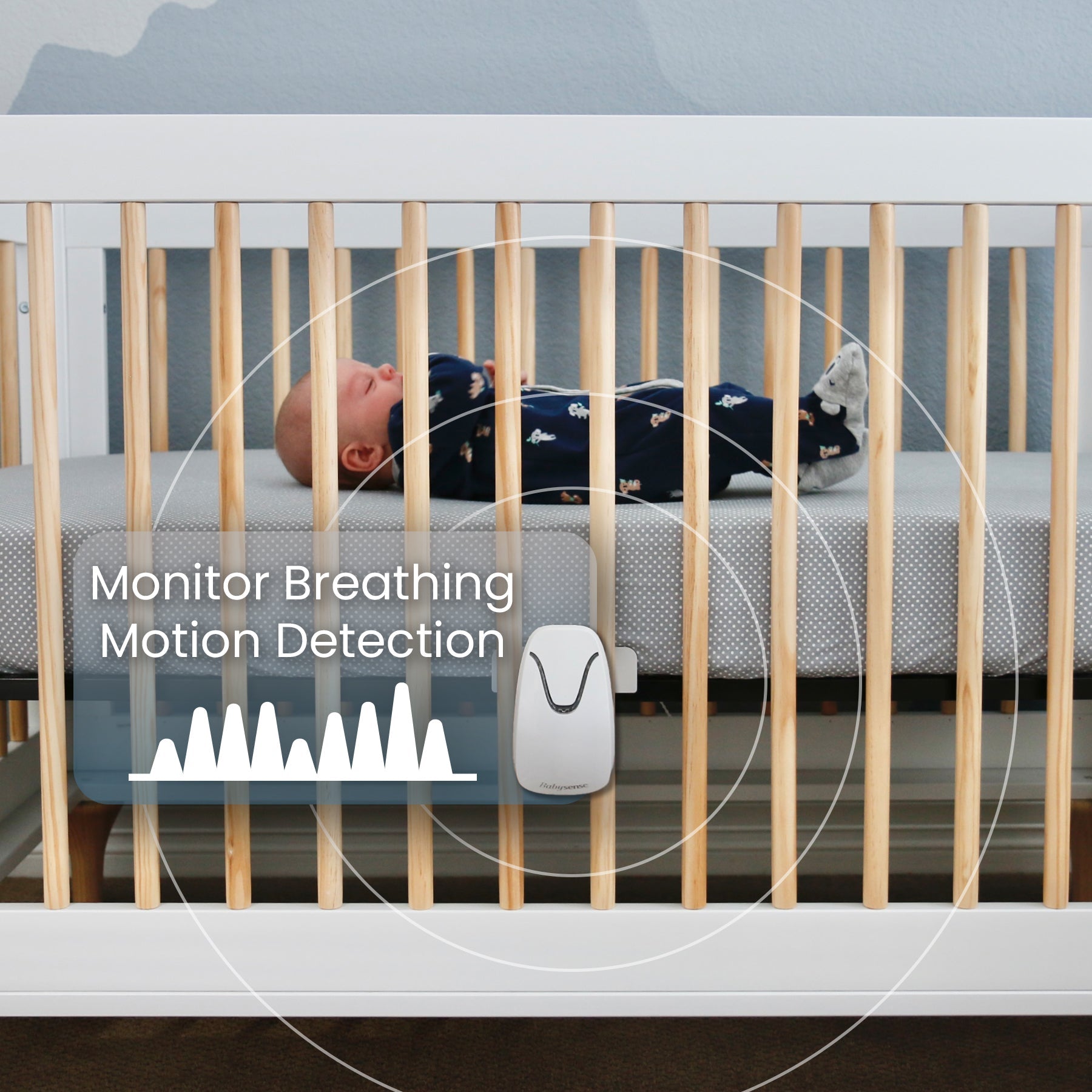 Babysense 7 - Baby Monitor with Breathing Motion Detection & Safety Alerts - Babysense