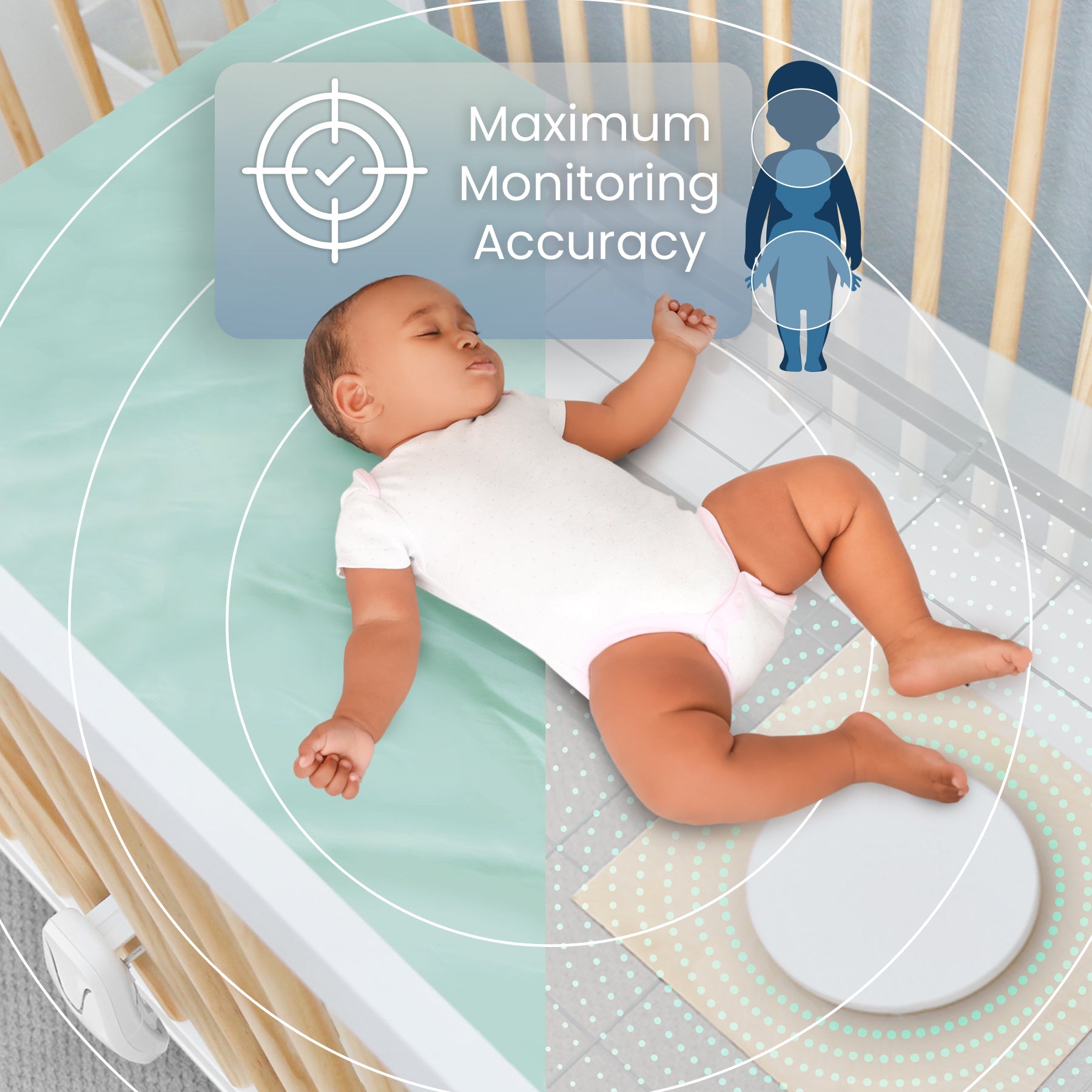 Babysense 7 - Baby Monitor with Breathing Motion Detection & Safety Alerts - Babysense