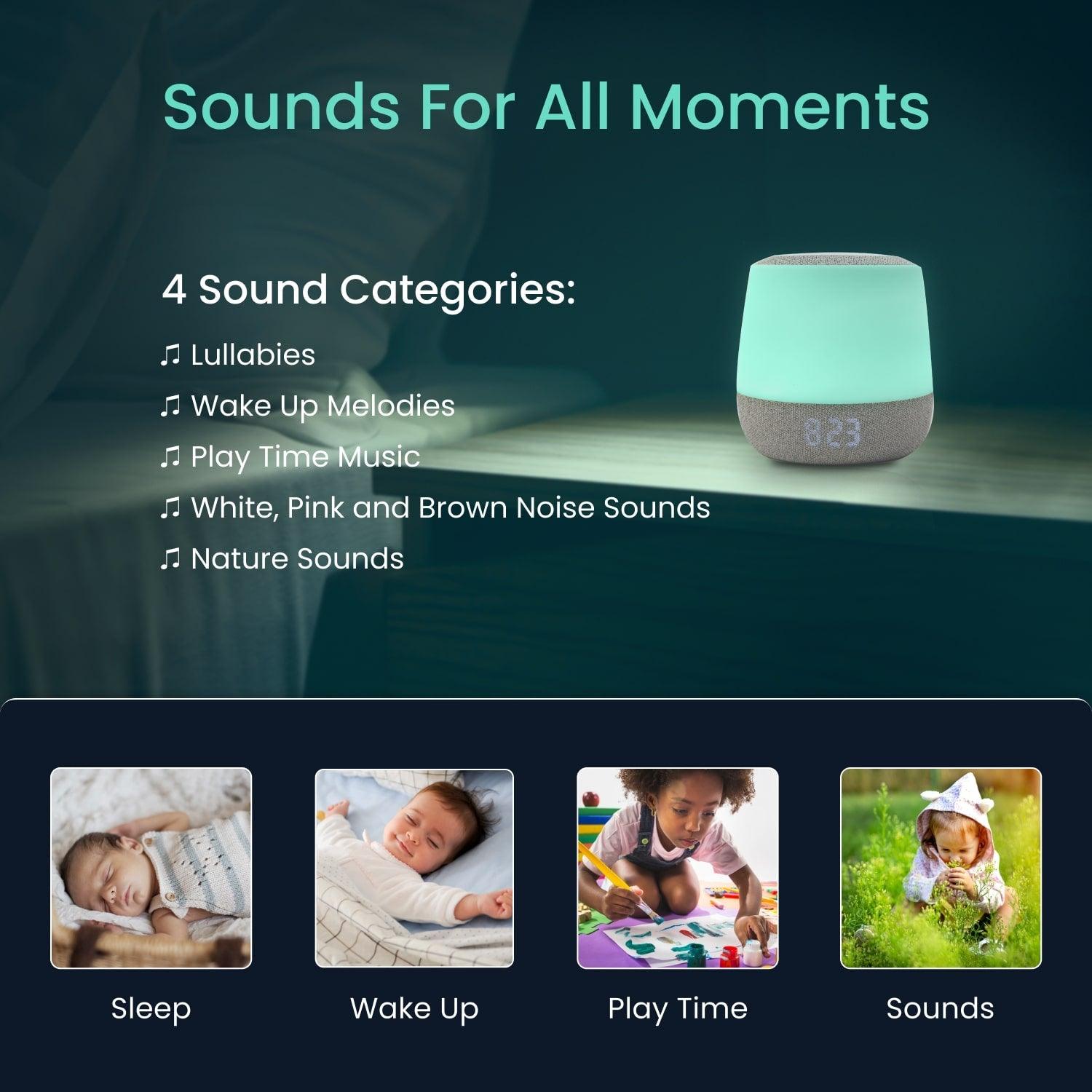 Babysense Dreamer 2.0: Baby Sleep Night Light & Sound Machine with White Noise - Babysense