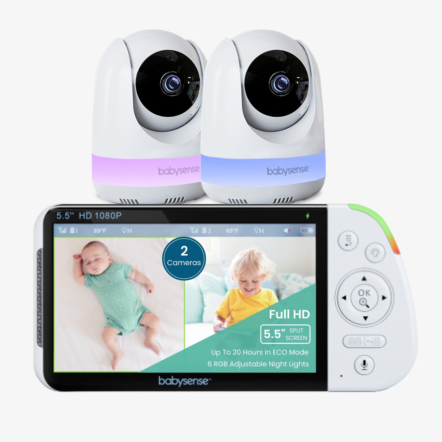 Baby monitor screen fashion and phone