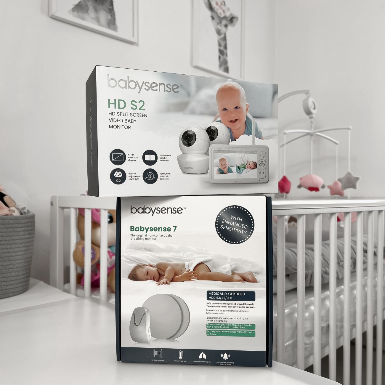 Babysense True Sleep: Video Baby Monitor with Breathing Motion Sleep Monitor, 1 or 2 Cameras - Babysense