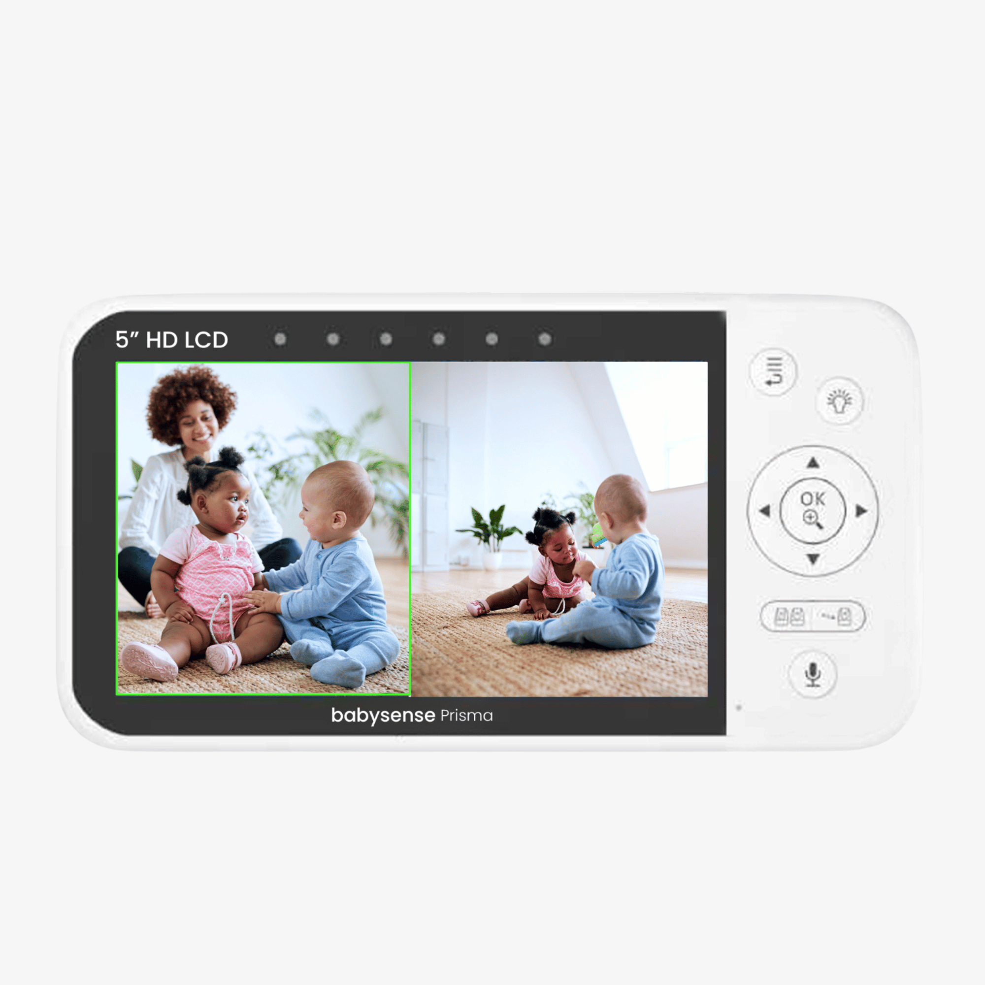 Parent Unit for 5" Split - Screen Video Baby Monitor Prisma - Babysense