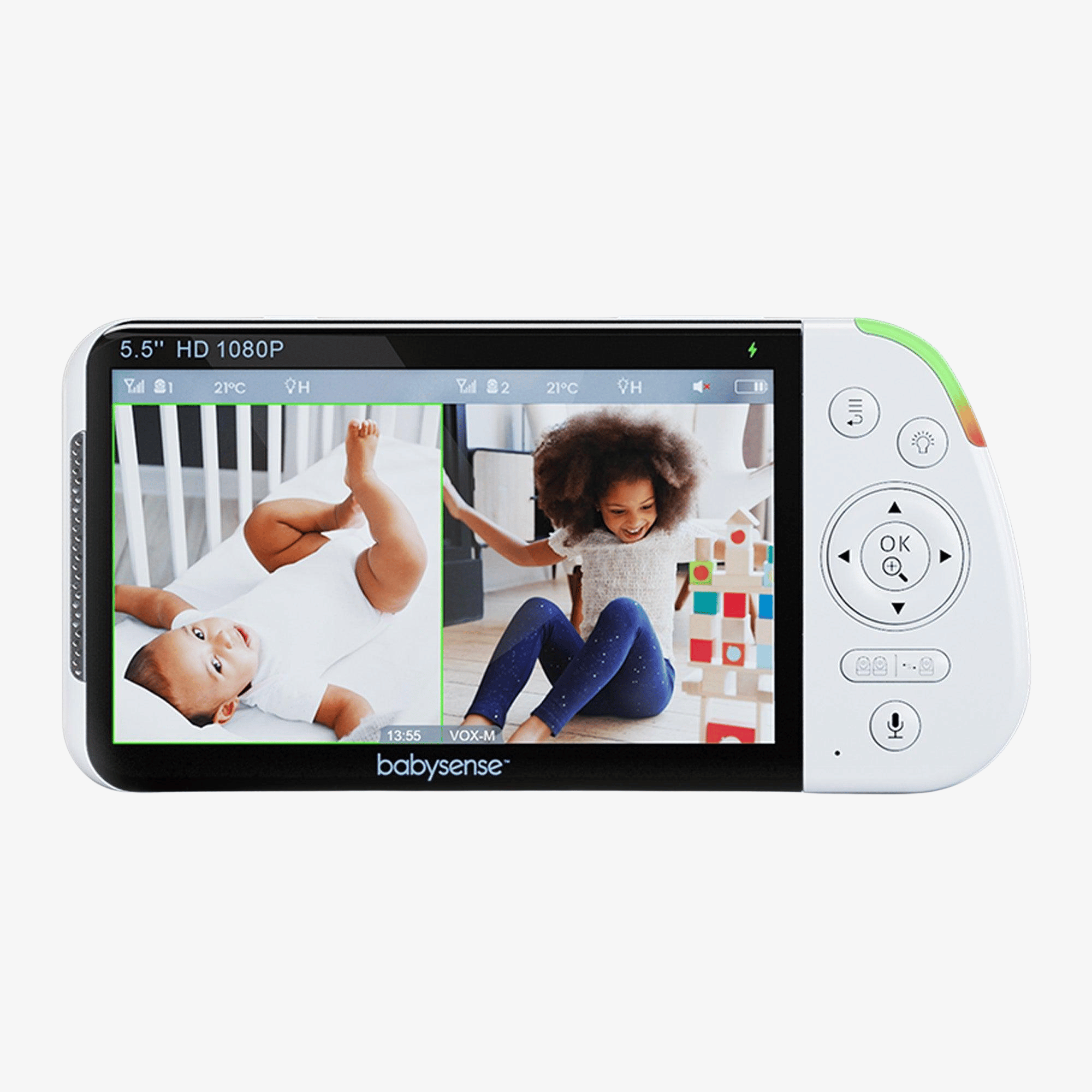 Parent Unit for 5.5" Split - Screen Video Baby Monitor MaxView - Babysense