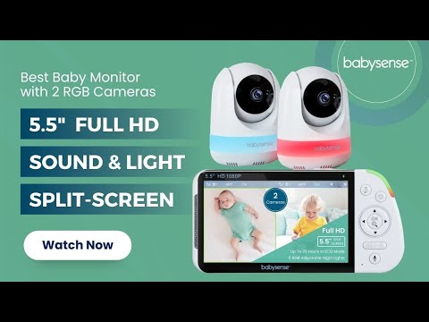 Best baby monitor with store 2 cameras and split screen