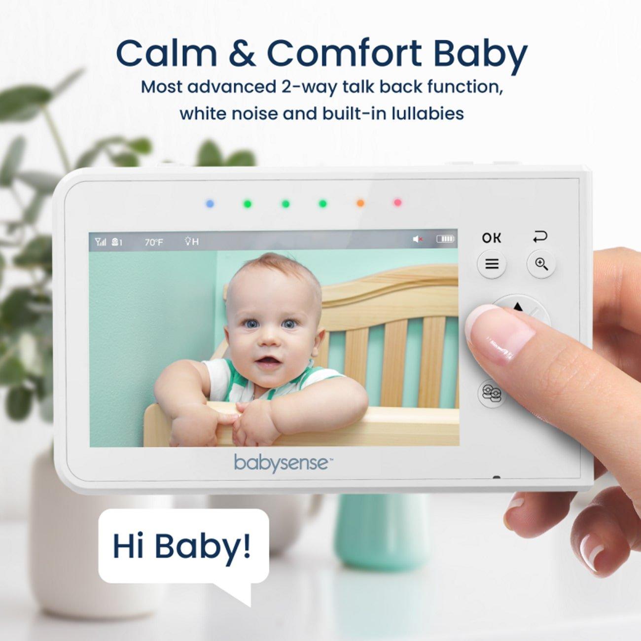 Babysense HD 5 Split-Screen Video Baby Monitor