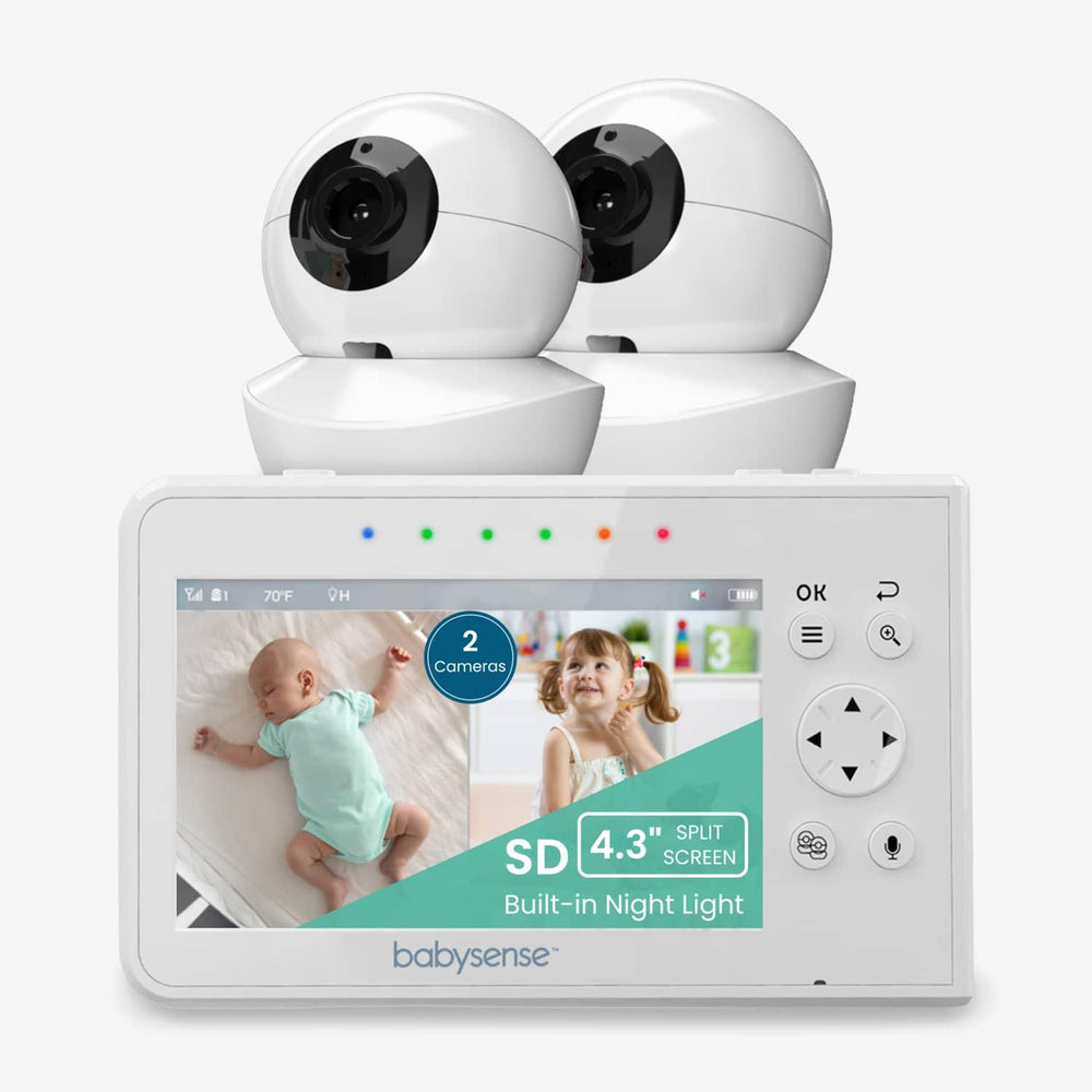 Babysense Split-Screen Video Baby Monitor V43